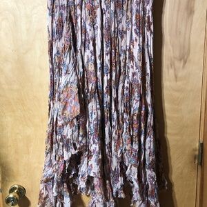 Free People One Clover Print Skirt - Multicolor Floral xl New